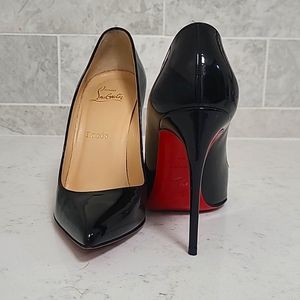 Christian Louboutin Black Patent Leather size 37 / 6-6.5